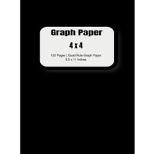 Mey İthalat Graph Paper 4 x 4 | Perfect For Math And Science | Drawing; Games, And Journaling: Size (8.5 x 11 Inches) 120 Pages
