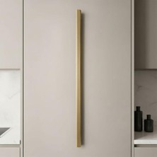 Mey İthalat Altın 512 mm Metal Toros Çizgili Soft Çekmece Kulp Gardırop Mutfak Banyo Dolap Kulbu
