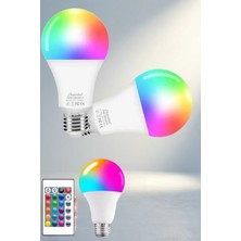 Gees Global Enerji Verimli Rgb LED Ampul E27 Duy Beyaz Renkli