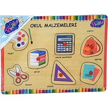 Mey İthalat Ahşap Tutmalı Puzzle Okul Malzemeleri