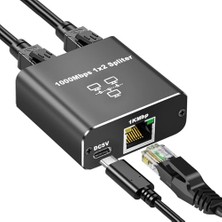Mey İthalat 1 Gigabit Ethernet Anahtarı 2 Bağlantı Noktalı 1000MBPS; RJ45 1 Ila 2 Ethernet Splitter, RJ45 Lan Ağ Anahtarı 1-2 Gigabit Ağ Bölücü, Bilgisayar, Hub, Anahtar, Yönlendirici ZR861