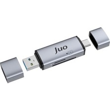 Mey İthalat USB 3.2 Type-C ve Usb-A Otg Sd ve Micro Sd Hafıza Kart Okuyucu