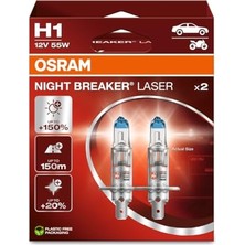Mey İthalat Ampul H1 Nl 55W 12V P14.5S5X2BOXTRQR2B Night Breaker Laser - Osr 64150NL-2HB
