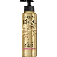Mey İthalat Elnett Hacim ve Ekstra Güçlü Tutuş, Isı Koruması ve Şekillendirme Için Köpük Saç Kremi, 1 x 200 ml
