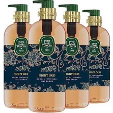 Mey İthalat Night Oud Doğal Zeytinyağlı Sıvı Sabun 500 ml x 4
