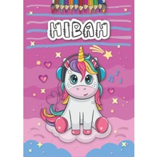 Mey İthalat Hibah: Personalized Coloring Book For, Theme: Unicorn, Birthday Gift Girl, Daughter..., 25 Designs With Name, Large Size A4 (Ca. 8.5 x 11 Inches), Ages: 4-8