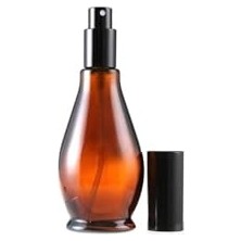 Mey İthalat 100 ml Amber Cam Şişe, Metal Spreyli