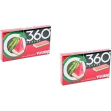 Mey İthalat 360 Karpuz Aromalı Şekersiz-Tatlandırıcılı Şerit Sakız 33G (2 Adet)
