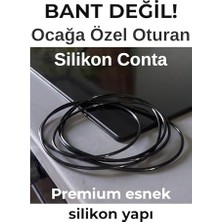 Mey İthalat Ankastre ve Indüksiyon Ocakları Için Sızdırmaz Silikon Conta, Çıkarılabilir ve Yıkanabilir, 60-75 Cm, Siyah