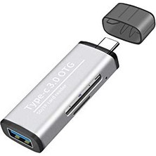 Mey İthalat USB 3.0 Type C Kart Okuyucu 3in1 USB Otg Sd Tf Microsd Kart Okuyucu, Model: ADS103