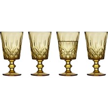 Mey İthalat Sorrento Şarap Kadehi 4 Adet 29 cl Amber