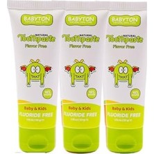 Mey İthalat Doğal Aromasız Diş Macunu, 3'lü Set, 50 G