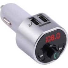 Mey İthalat G10 Pd Şarj Özellikli Dijital Göstergeli Bluetooth Fm Transmitter, Gümüş