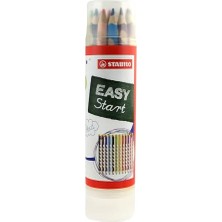 Mey İthalat Easycolors Ergonomik Kuru Boya Kalemi, 12 Renkli Tüp, Sol