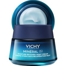 Mey İthalat Minéral 89 Yenileyici Nemlendirici Gece Kremi, Hiyalüronik Asit ve Melatonin Içeren 50 ml