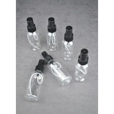 Mey İthalat 6 Adet 100 ml Plastik Boş Sprey Fısfıs Şişesi