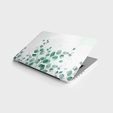 Mey İthalat Laptop Notebook Pc Kaplama Etiketi Yeşil Çiçek