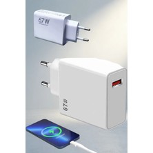 Gees Global Hızlı Şarj Adaptörü 67W Type C Yüksek Voltaj Koruma