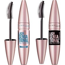 Mey İthalat Lash Sensational Yelpaze Etkili Suya Dayanıklı Siyah Maskara ve Lash Sensational Yelpaze Etkili Intense Black Maskara Makyaj Seti