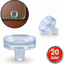 Mey İthalat Cam Sehpa ve Masa Için Lastik Vantuz Tutucu, 20'li Paket, 00844101