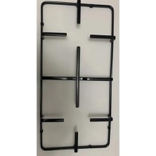 Mey İthalat 2 (Iki) Ad Kumtel/luxell Ankastre Set Üstü Ocak Izgarası 45,5X22,5X4,5 cm ve 8 Parça Bek Kapak Seti Siyah