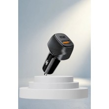 Gees Global Hızlı Şarj Cihazı 38W Type-C ve USB Ile Araç Çakmaklık
