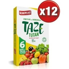 Mey İthalat Sebze ve Meyveleri Saklamak Için 5'li x 12 Paket Buzdolabı Poşeti