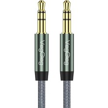 Mey İthalat 3.5 mm Jack Trs Hi-Fi Örgülü Aux Ses Kablosu 3 Metre