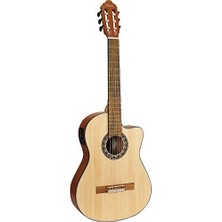 Mey İthalat VC304CE 4/4 Naturel Mat Elektro Klasik Gitar, Cutaway