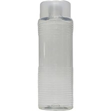 Mey İthalat 10 Adet 400 ml Şeffaf Kapaklı Pet Kolonya ve Dezenfektan Şişesi