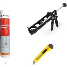 Mey İthalat Beyaz Duşakabin Silikonu 310 ml Set