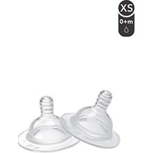 Mey İthalat Silikon Anti-Kolik 2'li Biberon Emziği X-Small 0+ Ay