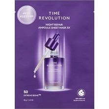 Mey İthalat Yaşlanma Karşıtı Fermente Içerikli Yaprak Maske Time Revolution Night Repair Ampoule Sheet Mask X5