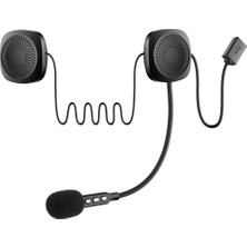 Powermaster PM-14283 Bluetooth'lu Şarjlı Kask Içi Motosiklet Hoparlör ve Mikrofon Seti