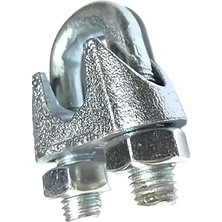 Mey İthalat Halat Klemensi, 5 Adet, Metal, 8 mm