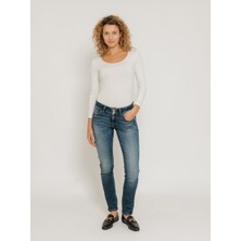 LTB Molly Mıd Slım Fit Orta Bel Mid Indigo Jean Pantolon