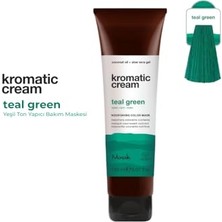 Mey İthalat Kromatic Cream Teal Green Saç Maskesi, Vegan, Silikonsuz, Organik Aloe Vera Jel ve Hindistan Cevizi Yağı Ile, 150 ml