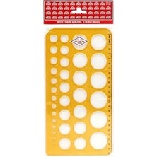 Mey İthalat Daire Şablonu, 1-36 Mm, Altın Sarısı