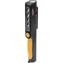 Mey İthalat LED Pilli Klipsli Çalışma Lambası, Dönebilen Klips, Mıknatıslı, Siyah/sarı, 1 Adet, 1175890