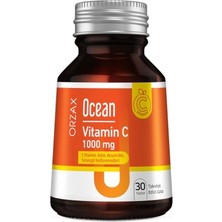 Mey İthalat C Vitamini 1000 Mg + Bioflavonoidler Antioksidan Içeren Takviye Edici Gıda (1 x 30 Tablet)