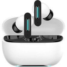 Mey İthalat Anc Enc Bluetooth 5.4 Kablosuz Kulaklık, 10 Metre Menzil, Ses Asistanı, Beyaz