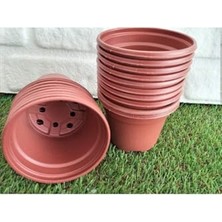 Mey İthalat Üretim Vakum Ucuz 30 Adet 10 5x8 cm Bordo Yuvarlak Fide Saksısı