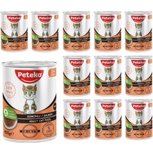 Mey İthalat Yetişkin Kediler Için Somonlu, Jöleli Konserve Mama 400 G x 12 Adet