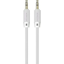 Mey İthalat HY-X70 Beyaz 1 M 3.5 mm Stereo Ses Kablosu