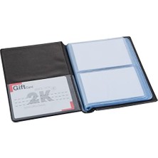 Mey İthalat 11X13,5 cm Kartvizit Albümü, 80 Kartlık 2 Sıralı