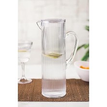 Mey İthalat Barok 1,5 L Şeffaf Sürahi (Buzdolabı Kapak Rafına Sığar)