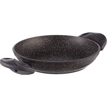 Mey İthalat Vilma 20 cm Dövme Yumurta Sahanı, Siyah