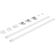 Mey İthalat Light Strip Işık Şeridi Konnektör Seti, 2 x Pin Konnektör (10LAF9901), 2 x Clip To Clip Konnektör, 1 x Clip To Pin Konnektör, 2 x L Konnektör, 1 x T Konnektör, 2 x 20 cm Uzatma Kablosu