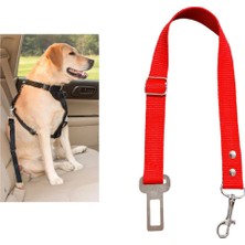 Mey İthalat Köpek, Kedi Araç Emniyet Kemeri Tasması (Kırmızı)