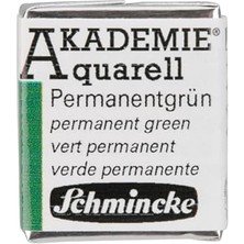 Mey İthalat Akademie Aquarell Yarım Tablet Sulu Boya 553 Permanent Green
